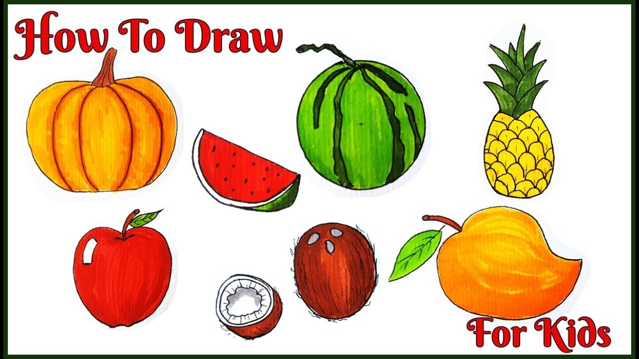 Thirty Doodle Icons Fruits Simple Drawing Stock Illustration 291862229 |  Shutterstock